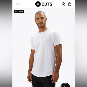 CUTS Elongated Henley Tee